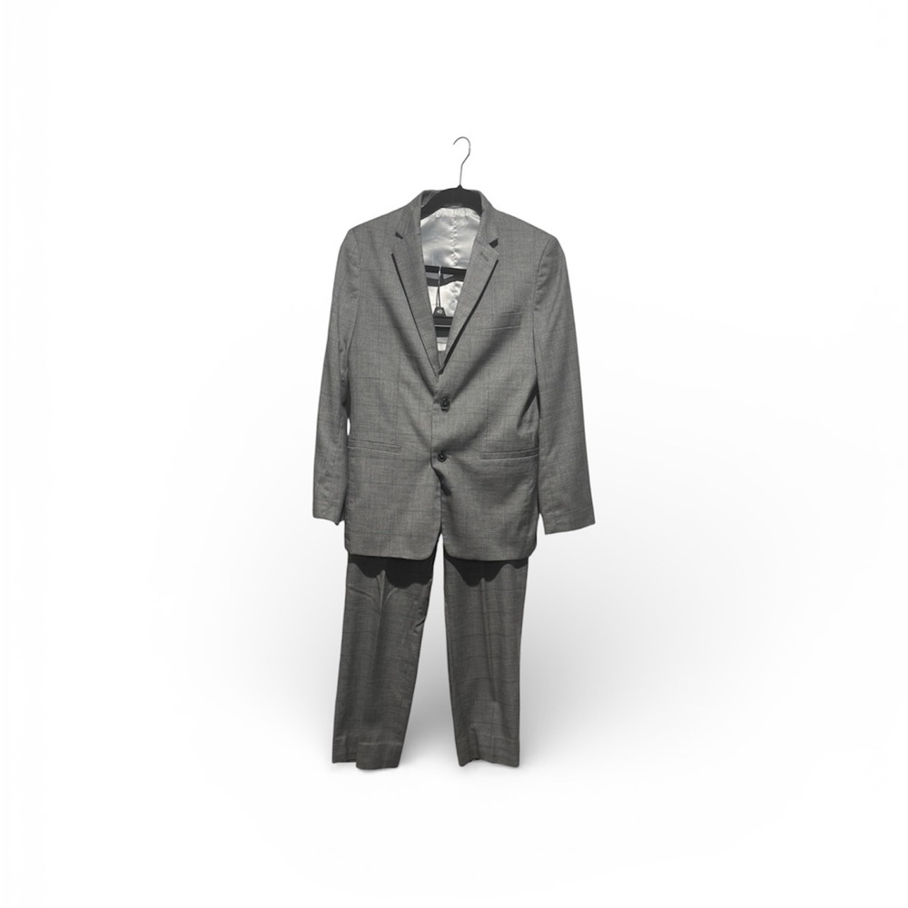 Calvin Klein Boys Classic Gray Pinstripe Men's Suit